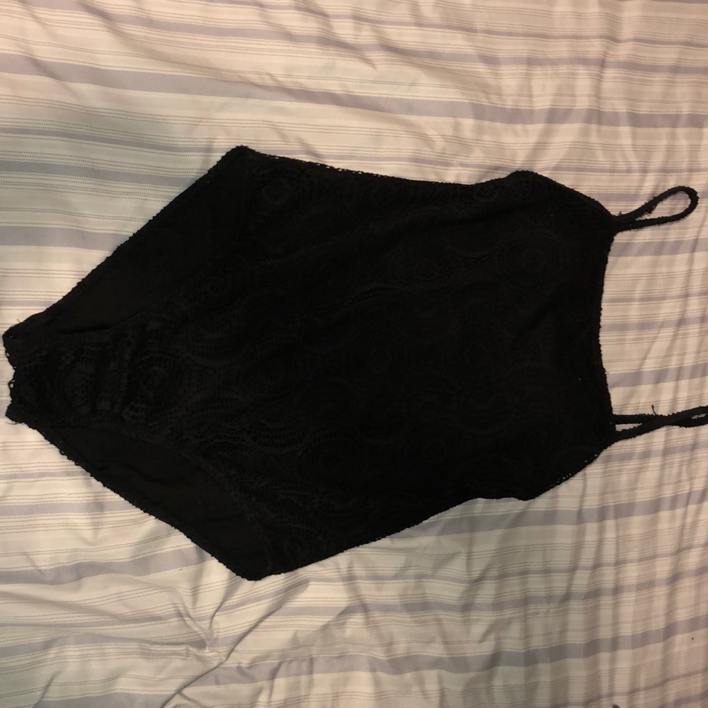 Black One Piece Bathing Suit